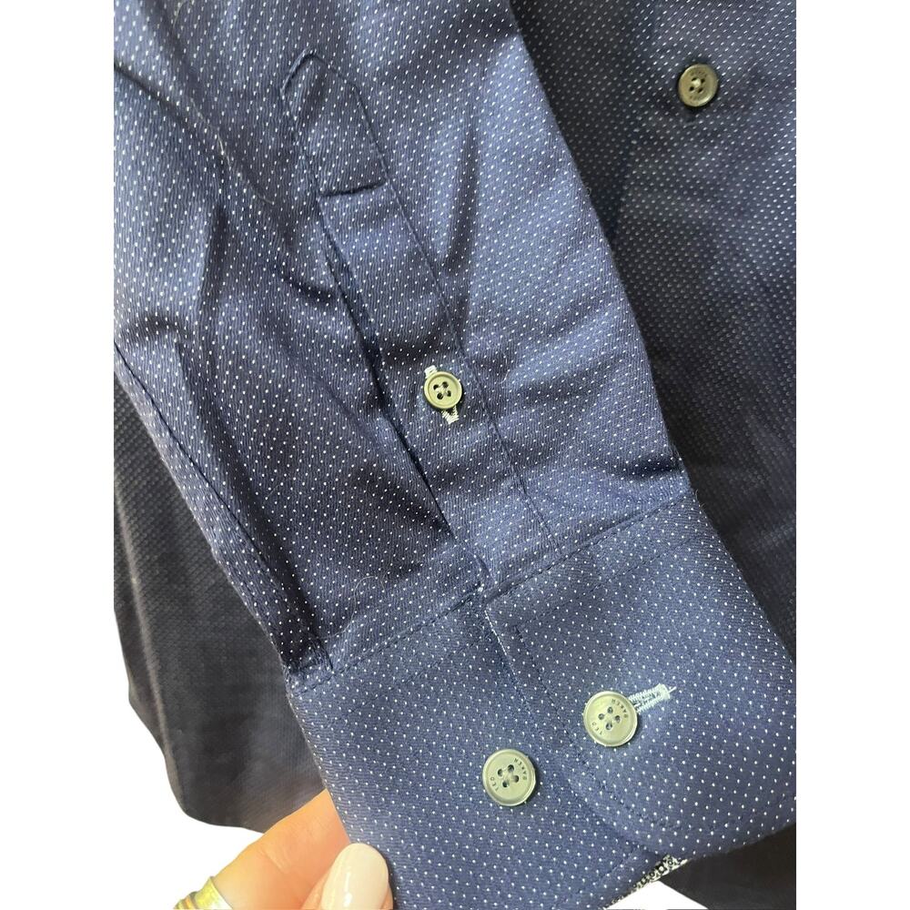 Ted Baker *Mayyer* Formal Stretch Dot Dress Shirt | Mens 15 32/33 Slim Fit - Picture 10 of 12